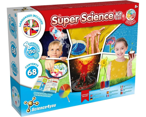 Science4you - Super Kit Cientifico Para Niños +8 Años - 150