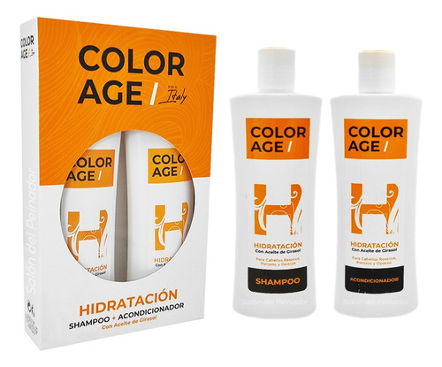 Color Age Kit Hidratante Shampoo + Acond. Con Girasol X250ml