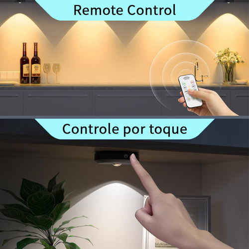 3 Luminárias Holofote De Led Sem Fio Para Exposições Quente E Frio Iluminação Ambiente 10w