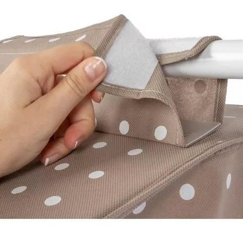 Organizador Ropero Colgante 6 Estantes Hasta 12 Kg Multiuso Color Marrón