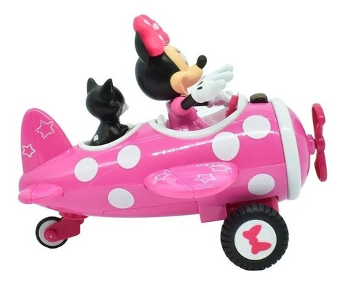 Minnie Mouse Avion Radio Control Disney Junior Jada Color Rosa Claro