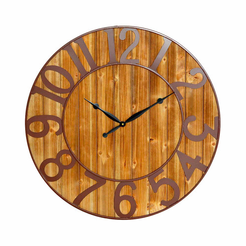 Reloj De Pared San Joaquin Mueblesya Decoracion Hierro Y Madera Ø80cm