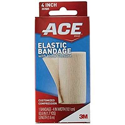 Ace Vendaje Elástico Con Cierre De Gancho, 4 Pulgadas 1 Ea (