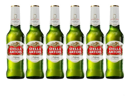 Cerveza Stella Artois European Pale Lager Rubia 330 ml 6 U