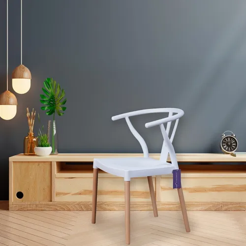 Silla Wishbone Blanca