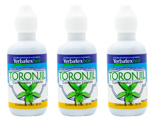 Pack 3 Extractos De Toronjil En Gotas 30ml