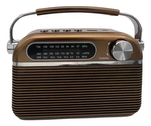 Radio Am Y Fm, Con Bocina, Batería Recargable Rfr-233, Negro
