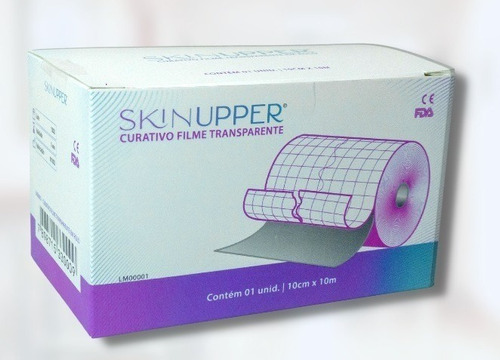 Curativo Filme Transparente 10cm X 10mts Rolo Skinupper