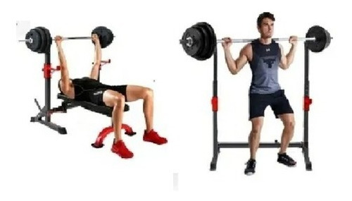 Imagen 5 de 8 de Rack Squat Premium Soporte Sentadilla Pecho Gym (nuevo)