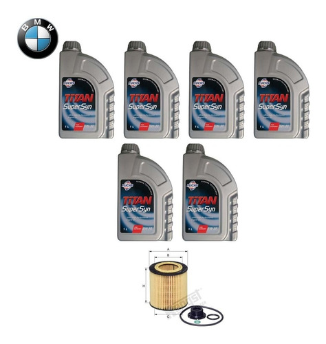 Kit De Filtros + Troca Óleo 5w30 Bmw X3 Sdrive 20 2.0 16v