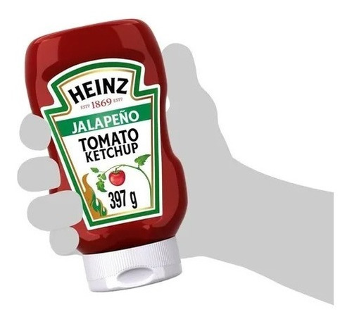 Imagem 2 de 3 de Ketchup Heinz Sabor Jalapeño 397g
