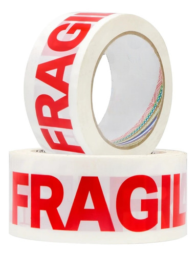 Pack X6 Cinta Embalaje Fragil Huincha Adhesiva Fragil 300mts