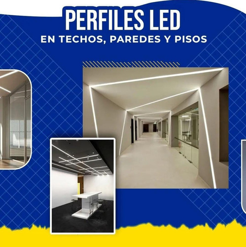 Perfil Led (piso, Techo Y Esquinero)