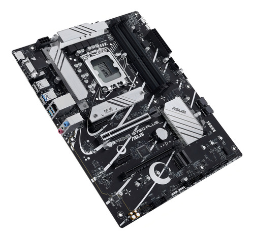 Asus Prime B760-plus Intel® B760 (13ª Y 12ª Generación) Lga 1700 Atx Placa Madre Con Pcie 5.0, Ddr5, 3x Pcie 4.0 M.2 Ranuras, Realtek 2.5gb Ethernet, Displayport, Vga, Soporte Hdmi, Aura Sync