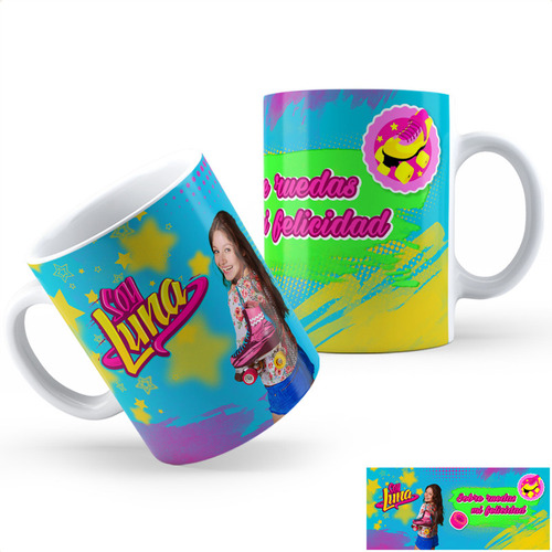 Taza Cerámica Soy Luna Ae Calidad