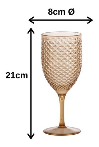 Jogo De Taças Vinho E Água 480ml Luxxor Paramount 6 Peças