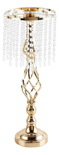 Candelabro De Mesa Wedding Pillar Gold Middle [u]