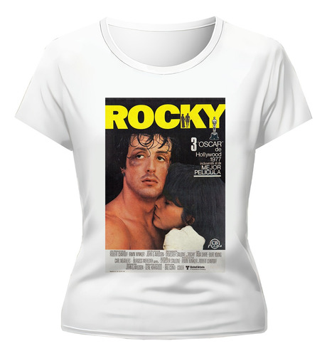 Remera Rocky Balboa Diseño Exclusivo Dama
