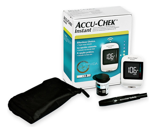 Accu-chek Instant Kit Medidor Glucosa 10 Tiras 10 Lancetas