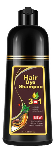 Champú Para Teñir El Cabello Negro 3 En 1, Champú Para