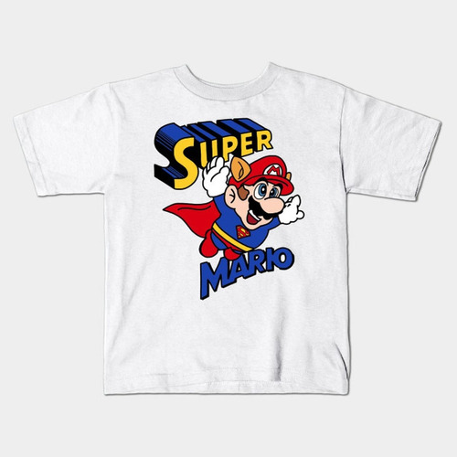 Remera Blanca Bichos Niño Niña Adultos Superman A 11