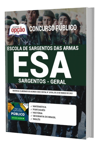 Apostila Esa - Sargento Do Exército Cfs - Frete Grátis