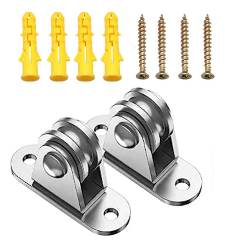 2 Pçs Pequeno De Polia Roda Diy Kit 304 Aço Inoxidável