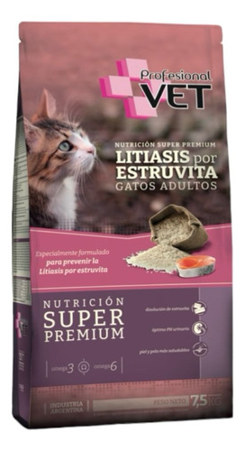 Profecional Vet Gato Adulto Urinary Litiasis X 7.5 Kg