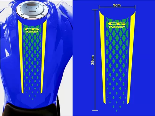Adesivo Cg Fan 160 2023 Kit Com 7 Adesivos Prata5