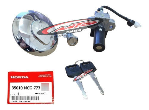 Kit Cerradura Tambor Tapa Tanq Orginal Honda Falcon Moto Sur