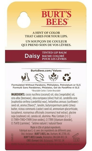 Bálsamo Labial Con Color Burt's Bees Daisy