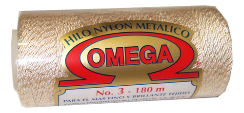 Hilo Omega Nylon Metálico #3, Colores A Elegir (50 Tubos)