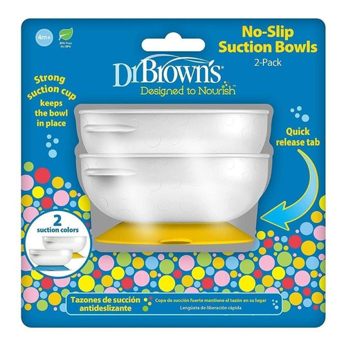 Pack 2 Bowls Antideslizantes Dr. Browns