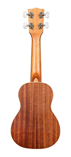 Ukelele Soprano Kala De Caoba Satinada Con Encuadernación Bl