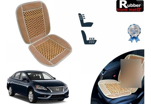 Cubre Respaldo Beige Asiento Bolitas Nissan Sentra 2014