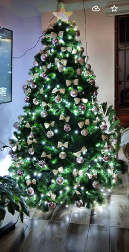 Series Navideñas Led Colores A 40mt 800 Luces Ca Luces Luz Blanca Cable Verde