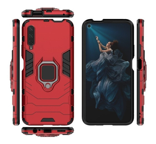 Funda Huawei Y9s / Honor 9x Armor Ring Case + Vidrio Templad