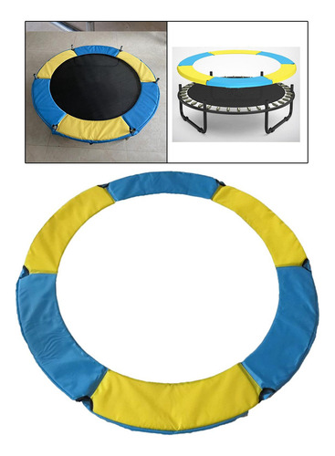 Alfombrilla De Seguridad Para Trampolín Amarillo Azul 1.4m
