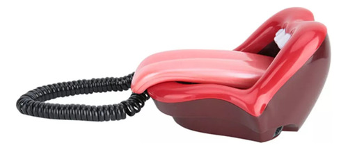 Teléfono Con Diseño De Lengua Grande Ar-5056 De Color Rojo