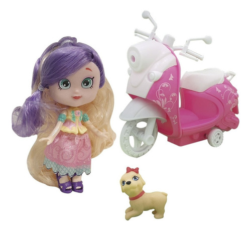 Playset Muñeca Con Scooter Y Mascota Best Friends ELG 2437