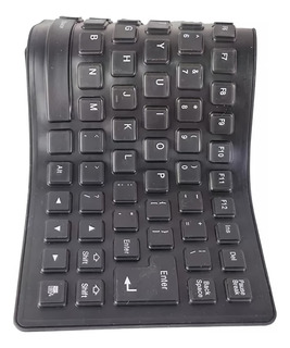 Teclado Flexible Portatil Sin Numeros Silencioso Viajero