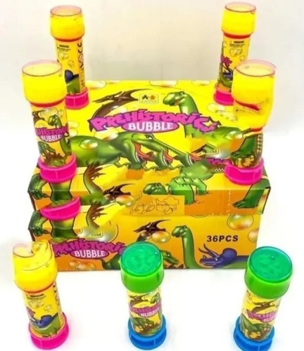 Pack De 72 Burbujas De Dinosaurio 11cm  Burbujas Niños