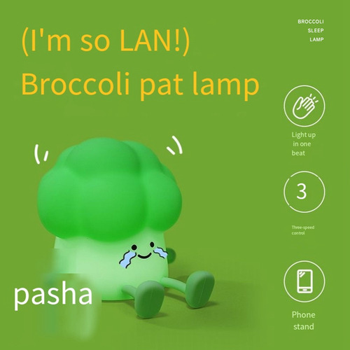 A Bonita Lámpara Led Para Dormir Con Forma De Brócoli Para