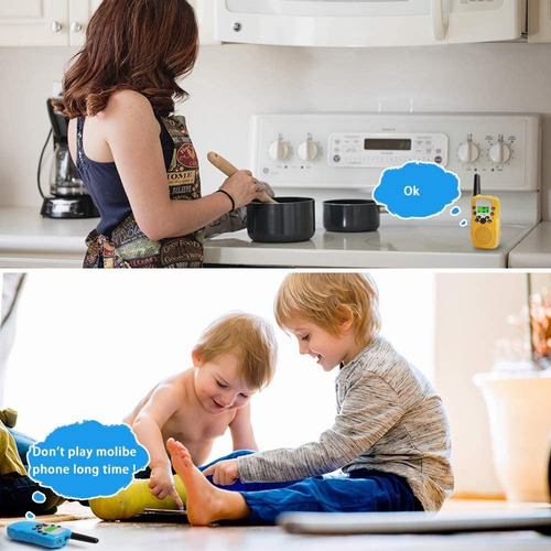 . Radio Walkie Talkie Con Banda Infantil, Amarilla