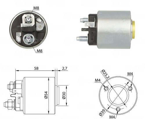 Solenoide Arranque Valeo Renault 19 Clio Megane 491