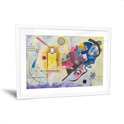 Cuadros Kandinsky Amarillo Rojo Azul Arte Enmarcado 35x50cm