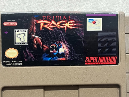 Id 525 Primal Rage Snes Original Super Nintendo