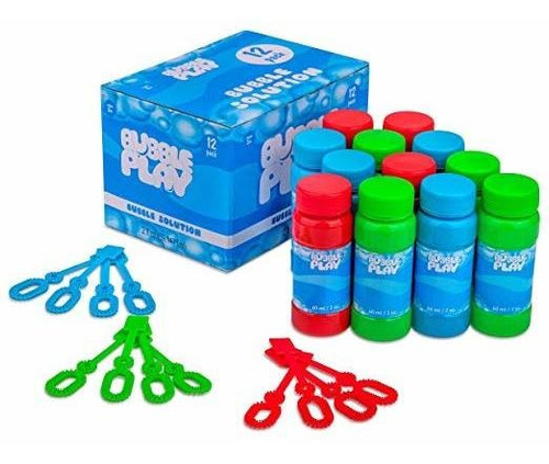 Bubbleplay De Bubble Blower Botellas Con Varitas: 12 - 2 Oz 