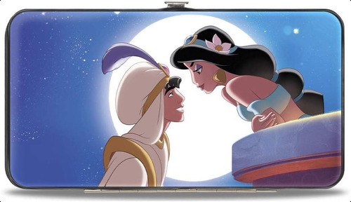 Cartera Con Bisagras Mujer Con Hebilla, Aladdin Jasmine, 7 X