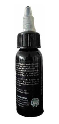 Imagen 2 de 2 de Tinta Negra Para Tatuajes De 1 0z